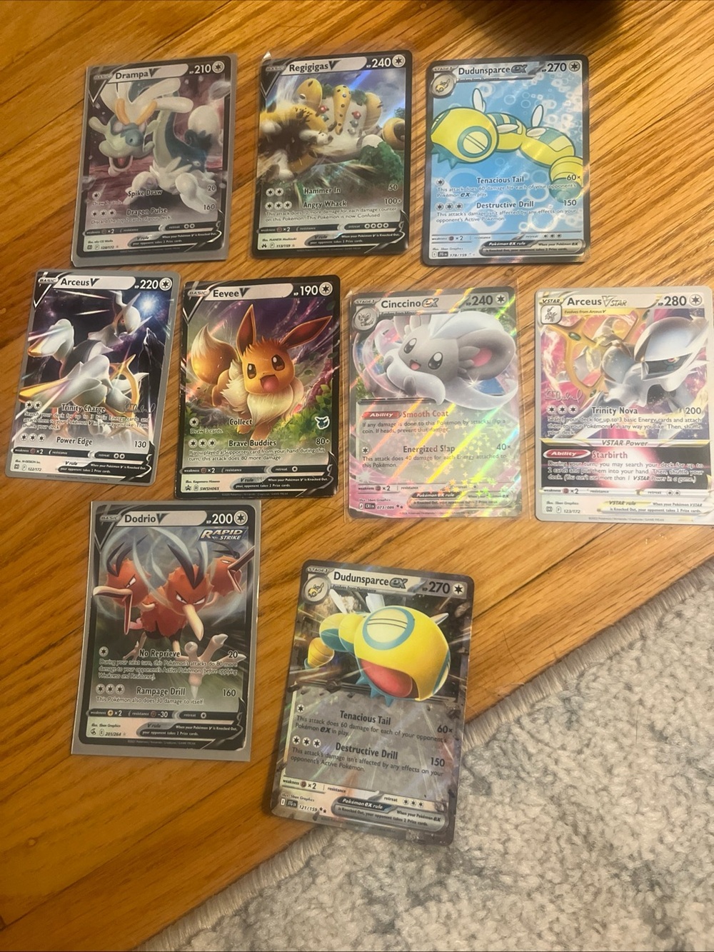 Pokemon Ex and v Normal Type Playable Lot 9